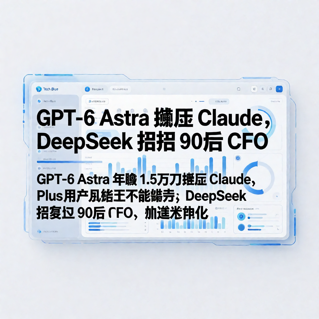 GPT-6 Astra碾压Claude，DeepSeek招90后CFO