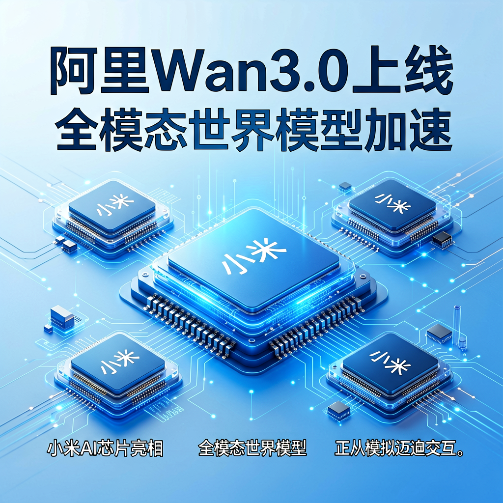 阿里Wan3.0上线，小米AI芯片亮相，全模态世界模型加速