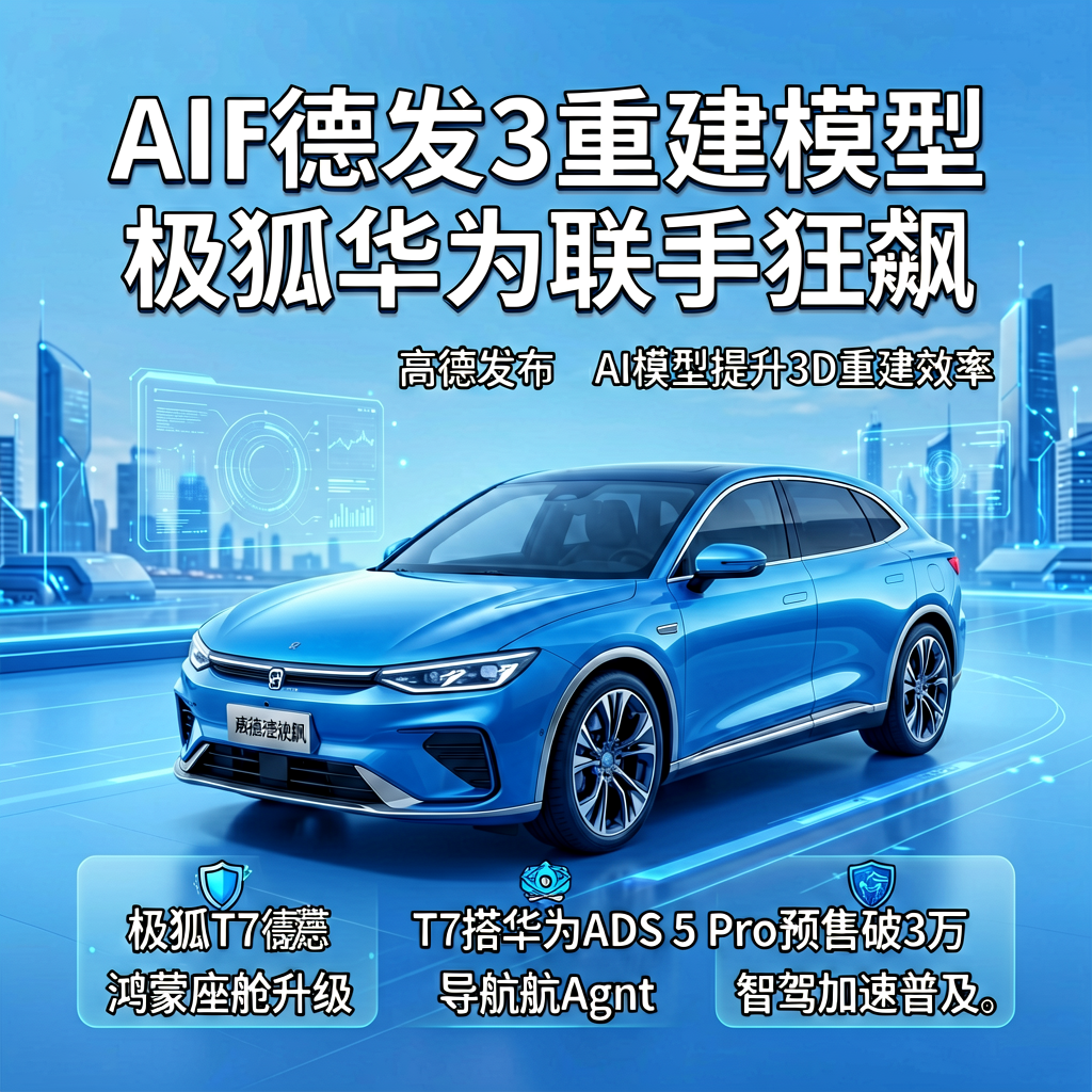 AI重构自动驾驶：高德发3D重建模型，极狐华为联手狂飙
