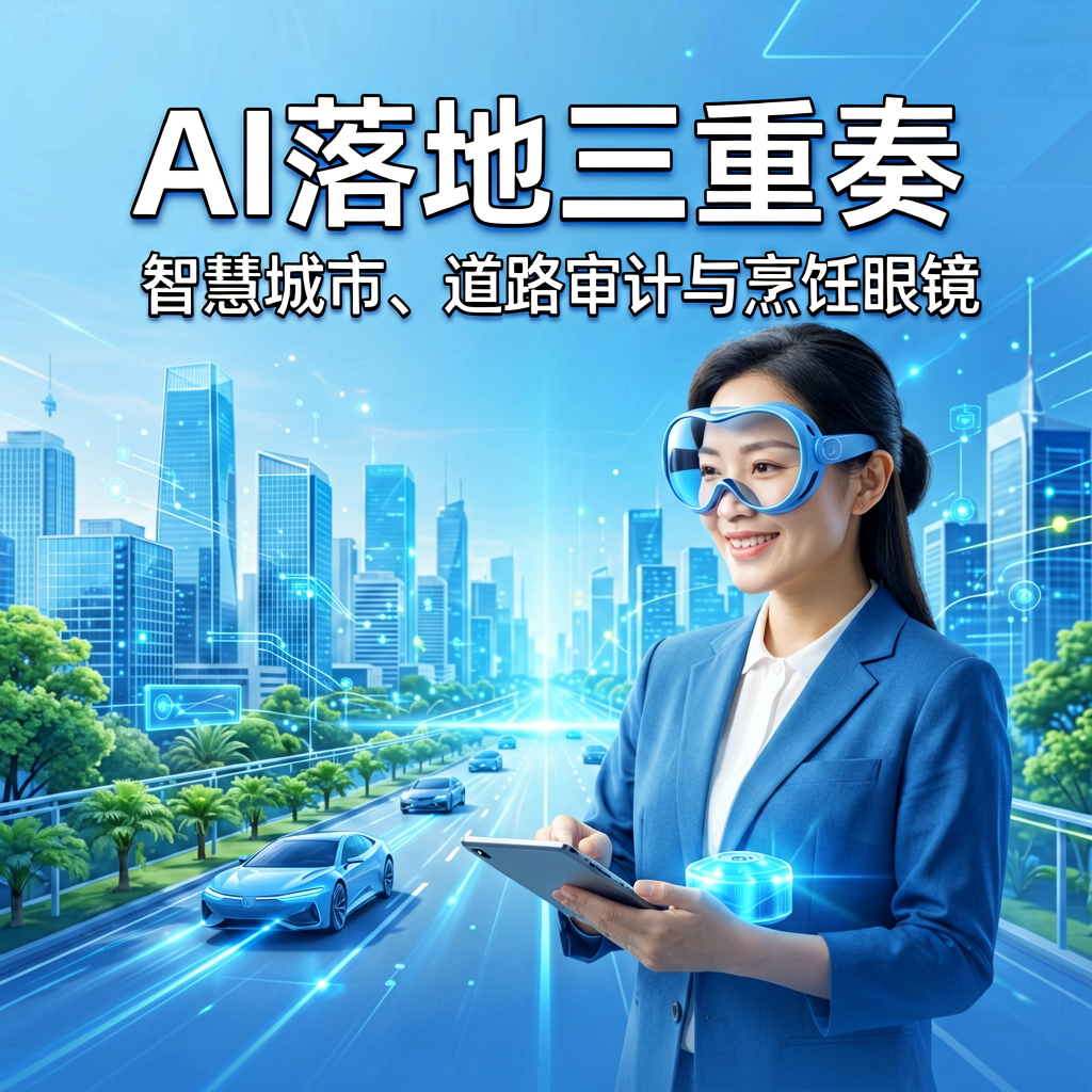 AI落地三重奏：智慧城市、道路审计与烹饪眼镜