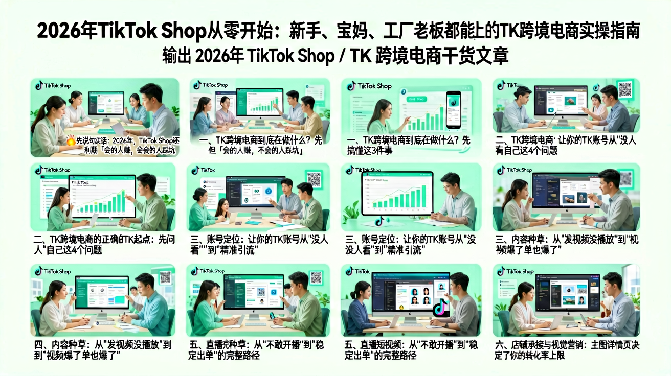 莘禾教育TK跨境电商课程内容