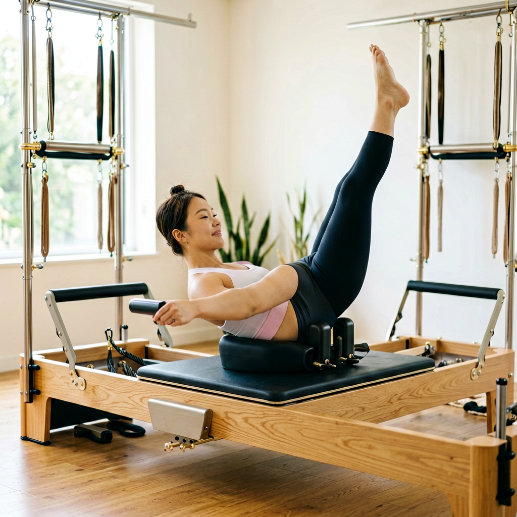 Saha Tabla Pilates Reformer Rosa