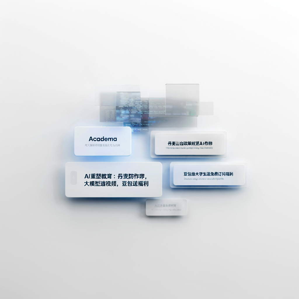 AI重塑教育：丹麦防作弊，大模型造视频，豆包送福利