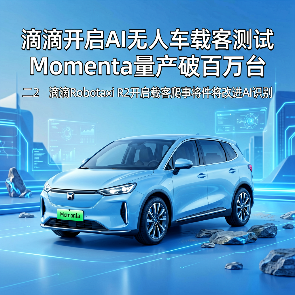 滴滴开启AI无人车载客测试，Momenta量产破百万台