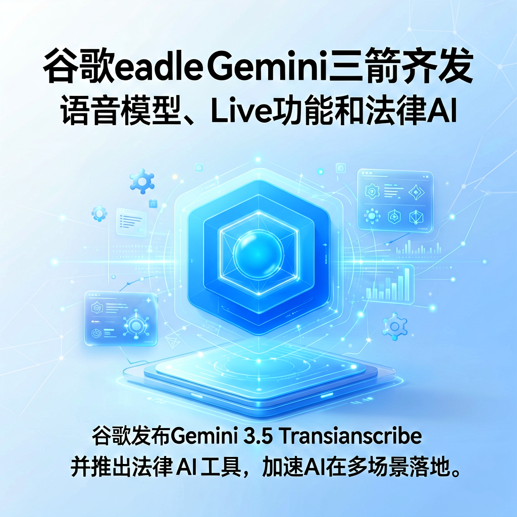 谷歌Gemini三箭齐发：语音模型、Live功能和法律AI