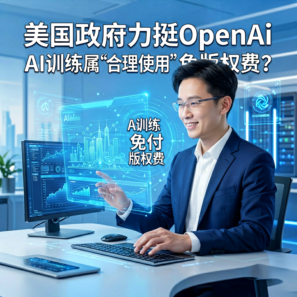 美国政府力挺OpenAI：AI训练属“合理使用”免付版权费？