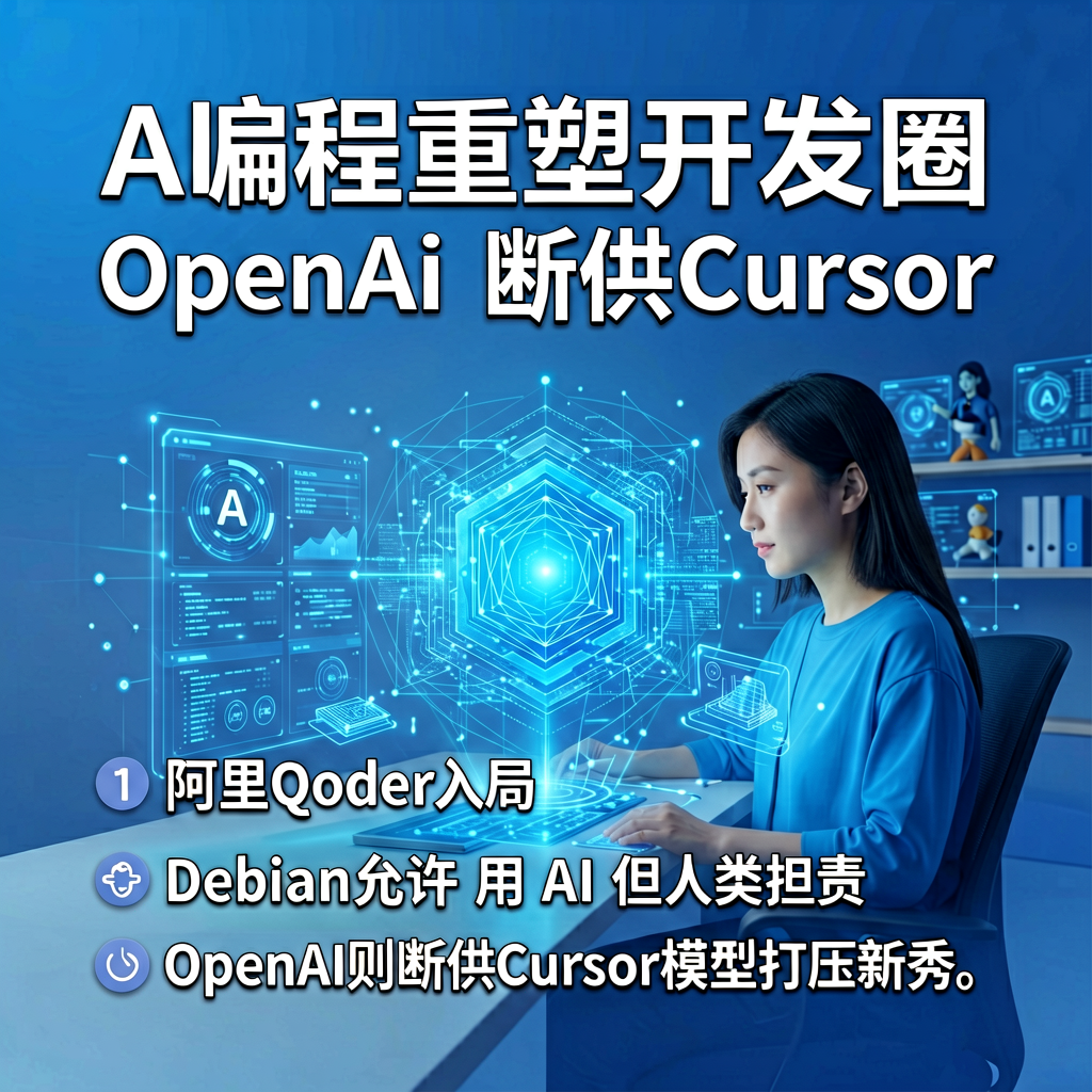 AI编程重塑开发圈：阿里Qoder入局，OpenAI断供Cursor