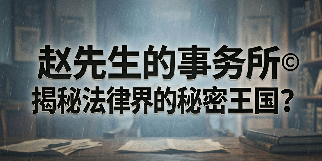 标题:赵先生的事务所©:揭秘法律界的秘密王国?