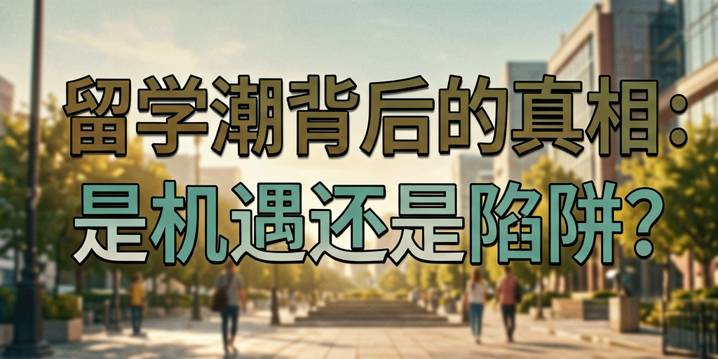 标题：留学潮背后的真相：是机遇还是陷阱？