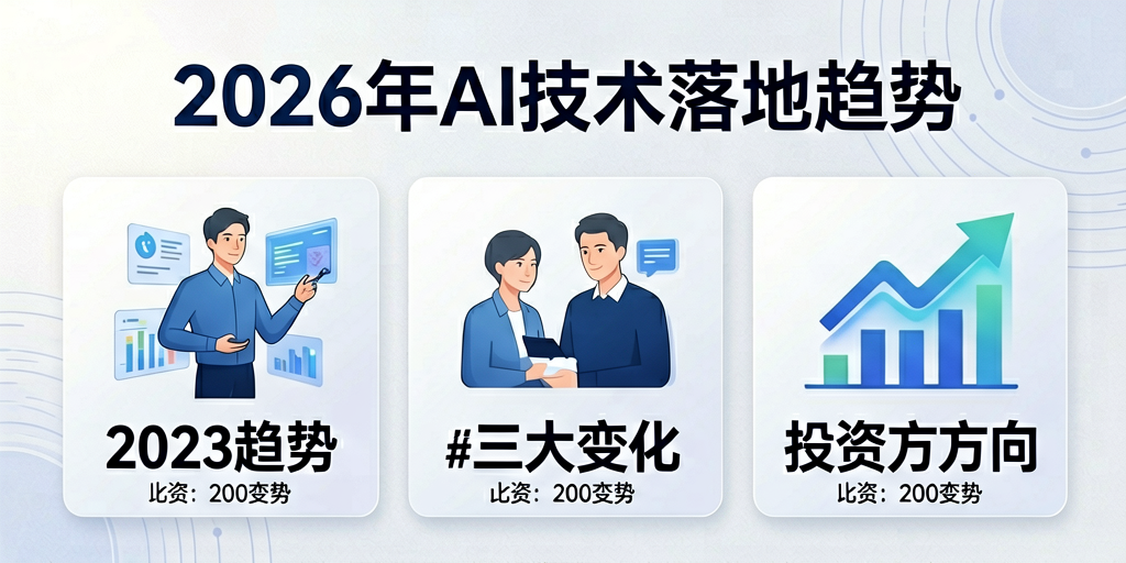 2026年AI技术落地趋势:三大变化及投资方向