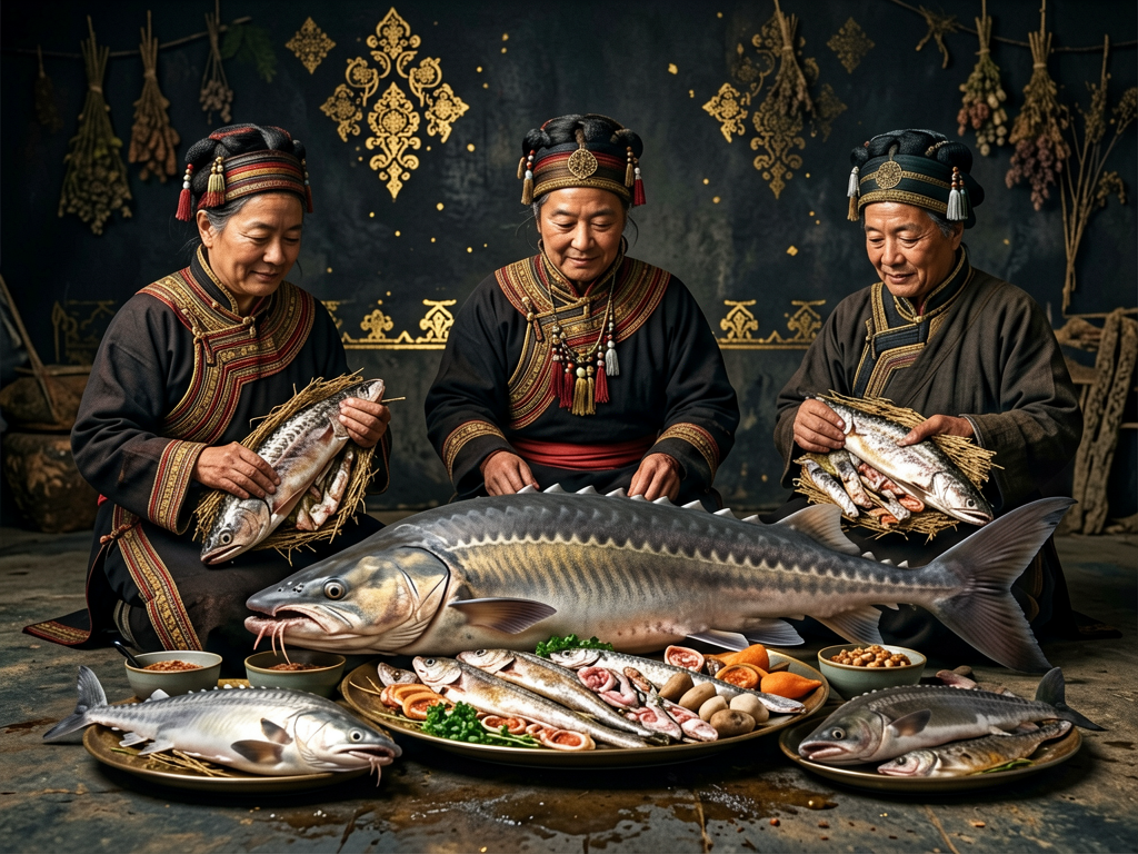 赫哲族鱼食传统
