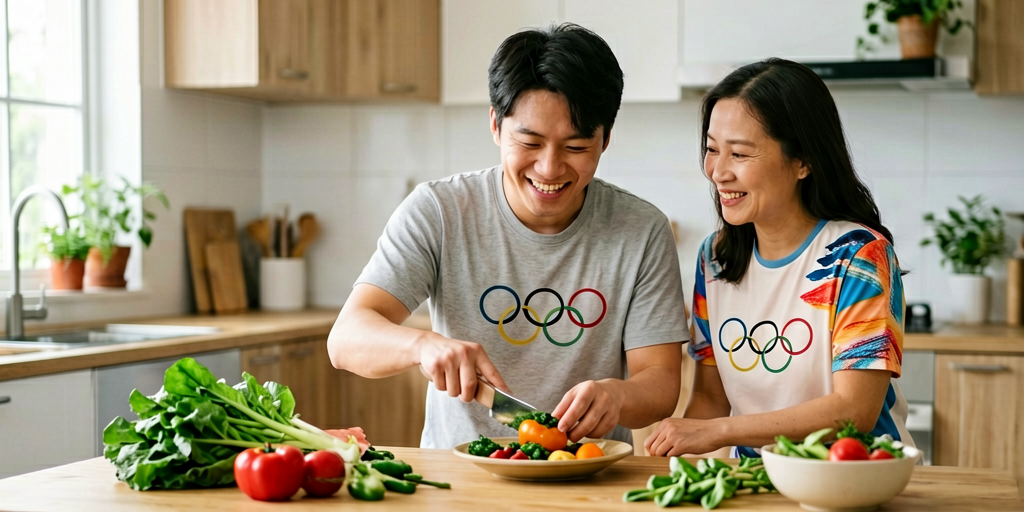 男子在家卖菜?奥运冠军妻子引发热议!
