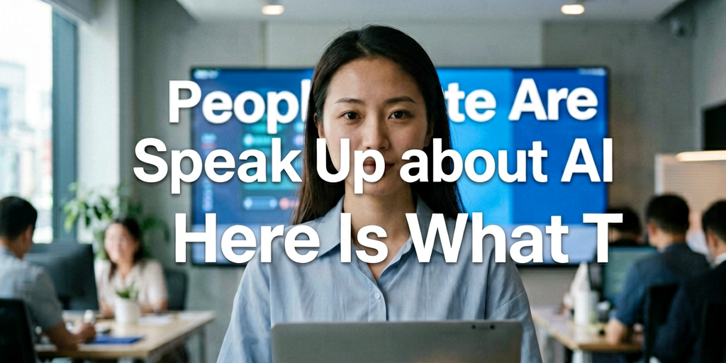 **People Are Speaking Up About AI - Here Is What They Say**