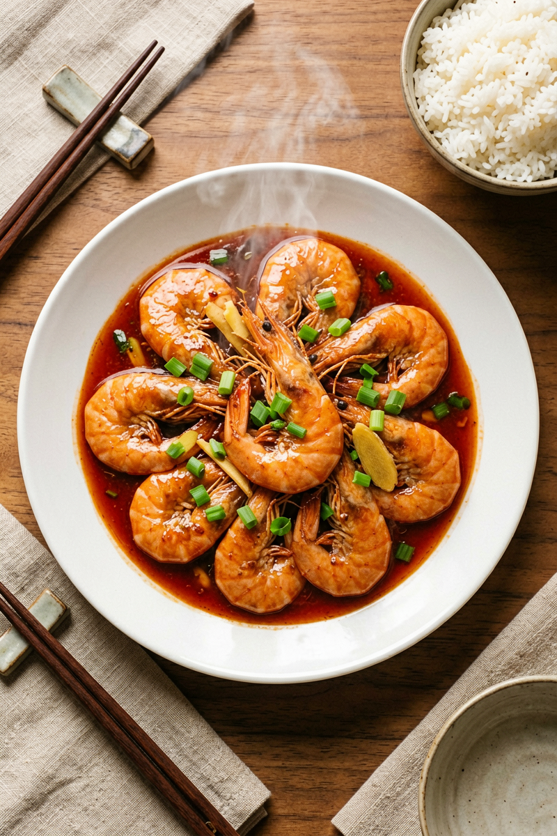 Chinese Braised Prawns (You Men Da Xia): Restaurant-Quality in 15 Minutes